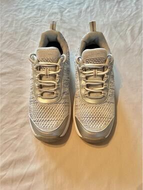 Orthofeet Biofit 982 Comfort Walking Shoes Womens Size 9 Med Gray Silver Lace Up